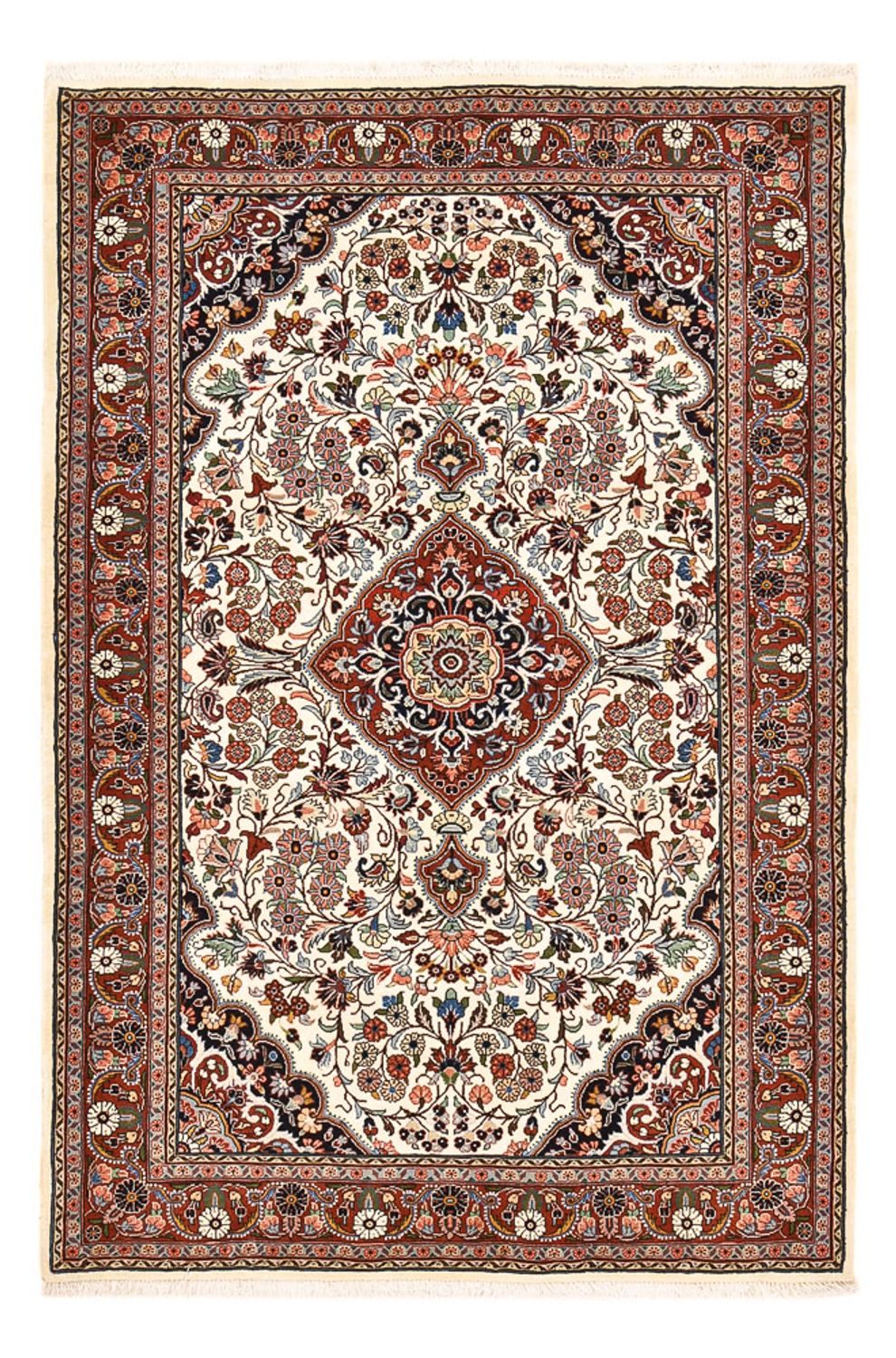 Persisk tæppe - Bijar - 209 x 139 cm - creme