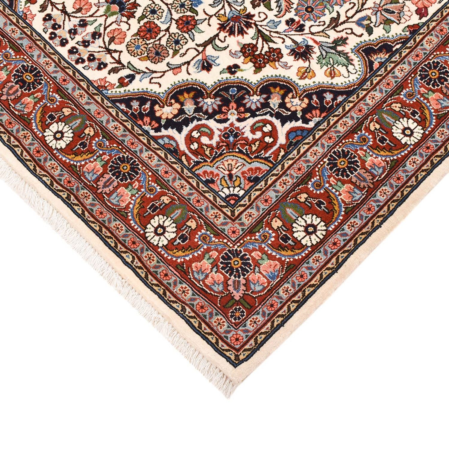 Persisk tæppe - Bijar - 209 x 139 cm - creme