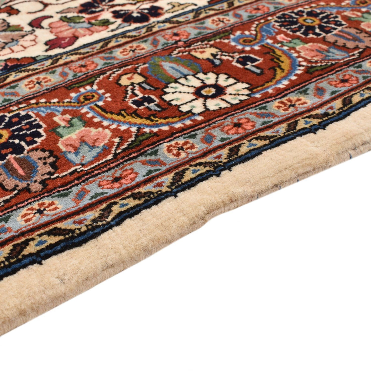 Persisk tæppe - Bijar - 209 x 139 cm - creme