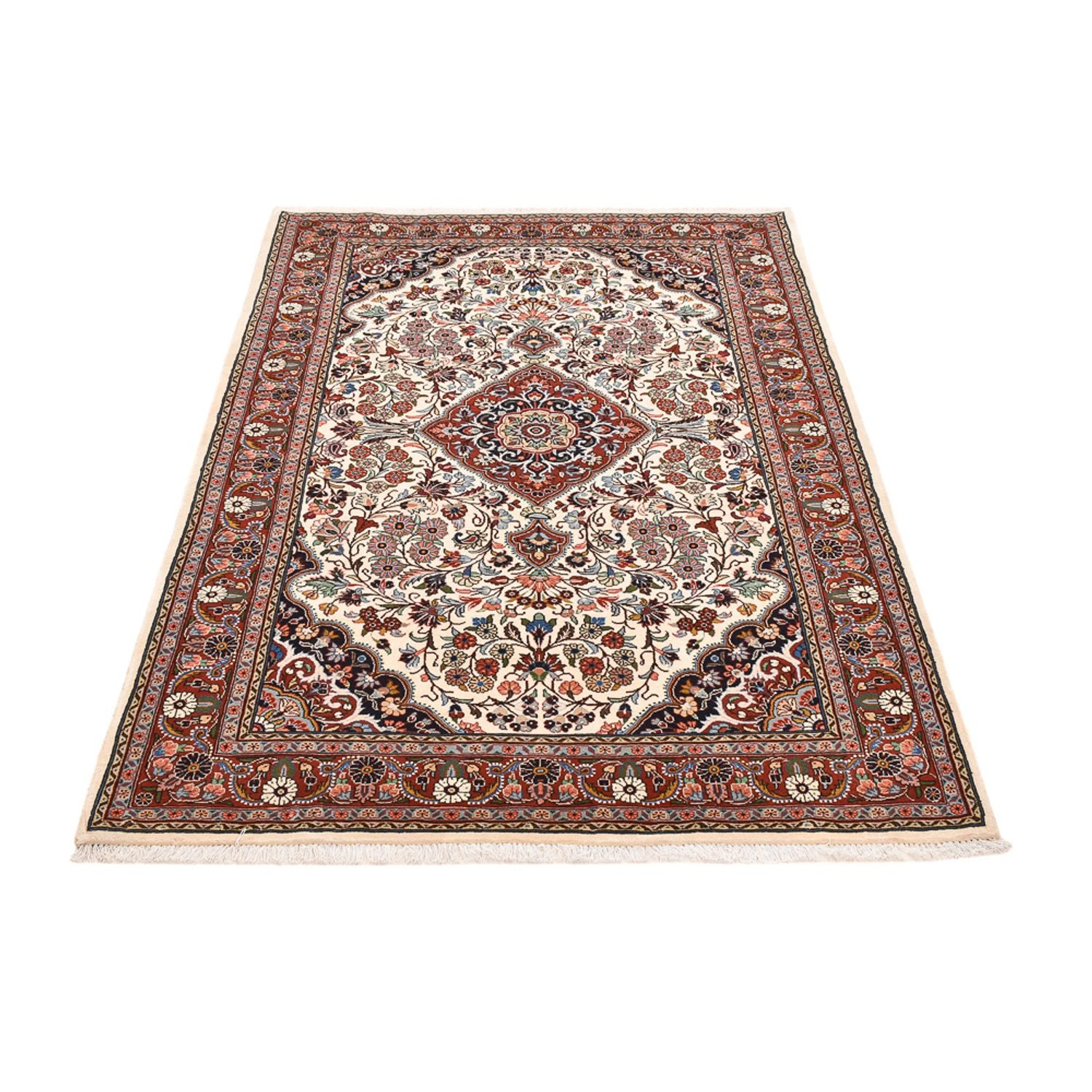 Persisk tæppe - Bijar - 209 x 139 cm - creme