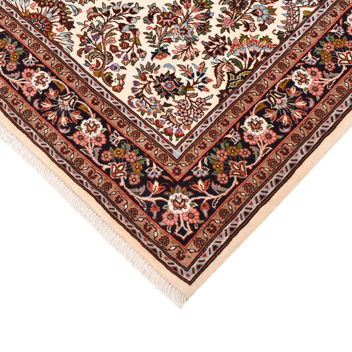 Persisk tæppe - Bijar - 206 x 146 cm - creme