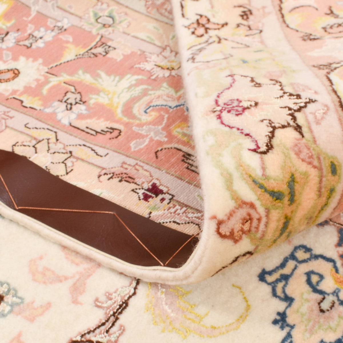 Persisk tæppe - Tabriz - Royal - 210 x 153 cm - lys beige