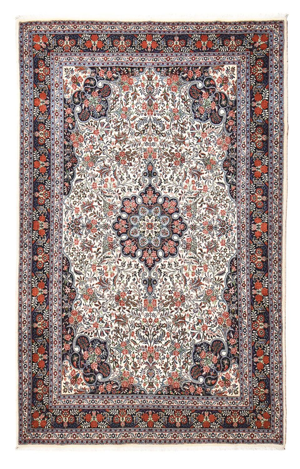 Persisk tæppe - Bijar - 318 x 203 cm - creme