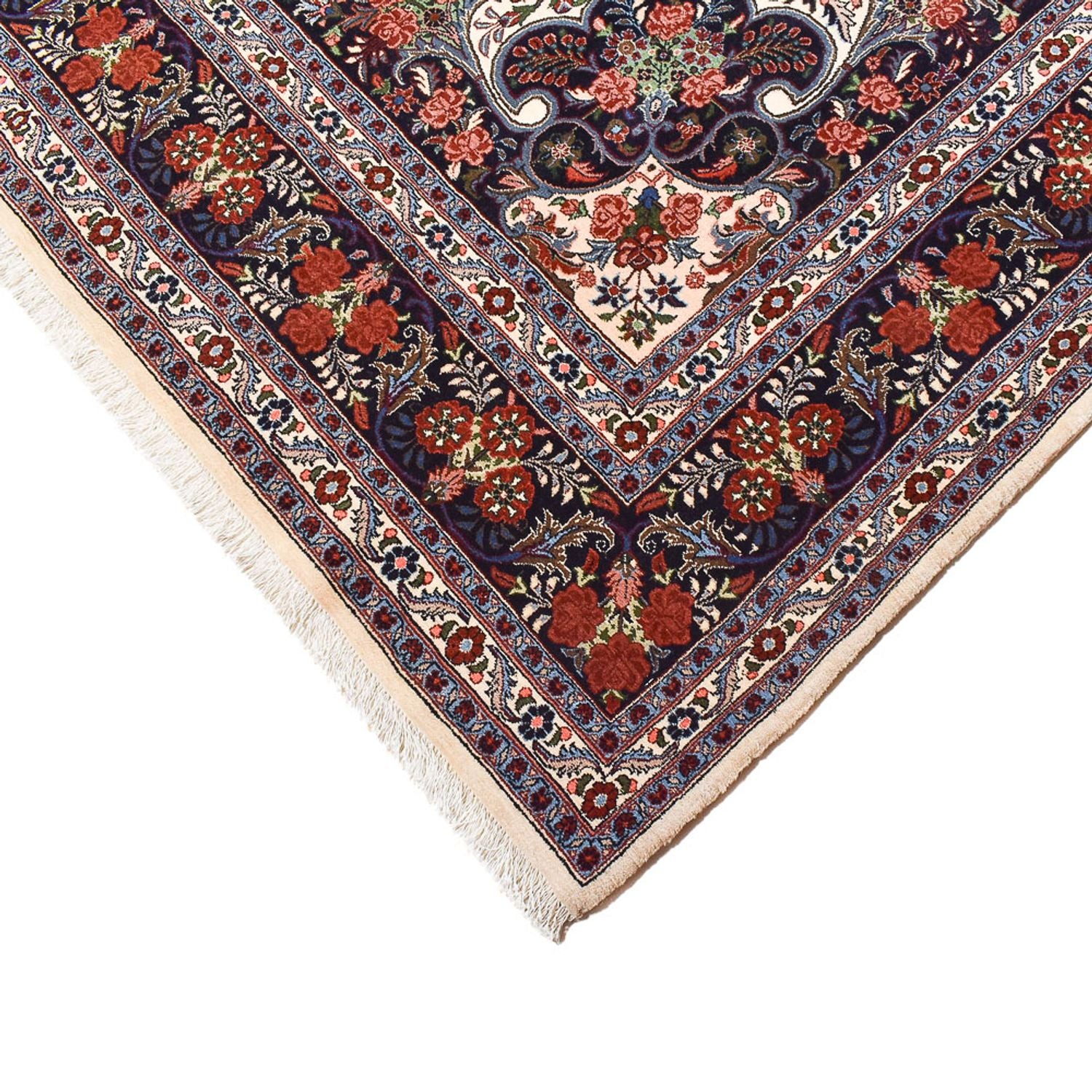 Persisk tæppe - Bijar - 318 x 203 cm - creme