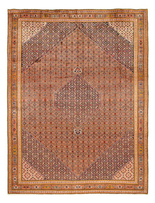 Persisk tæppe - Bijar - 393 x 298 cm - mørk beige
