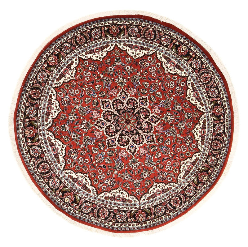 Persisk tæppe - Bijar rundt  - 145 x 145 cm - rød