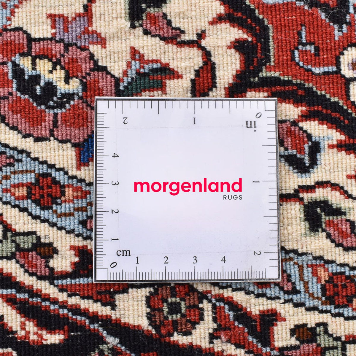 Persisk tæppe - Bijar rundt  - 145 x 145 cm - rød