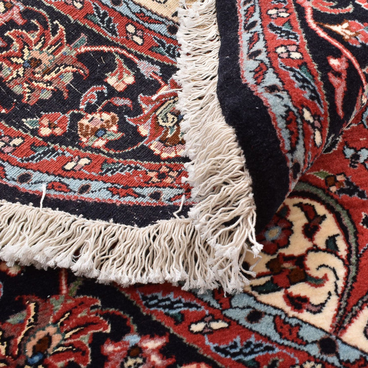 Persisk tæppe - Bijar rundt  - 154 x 154 cm - rød