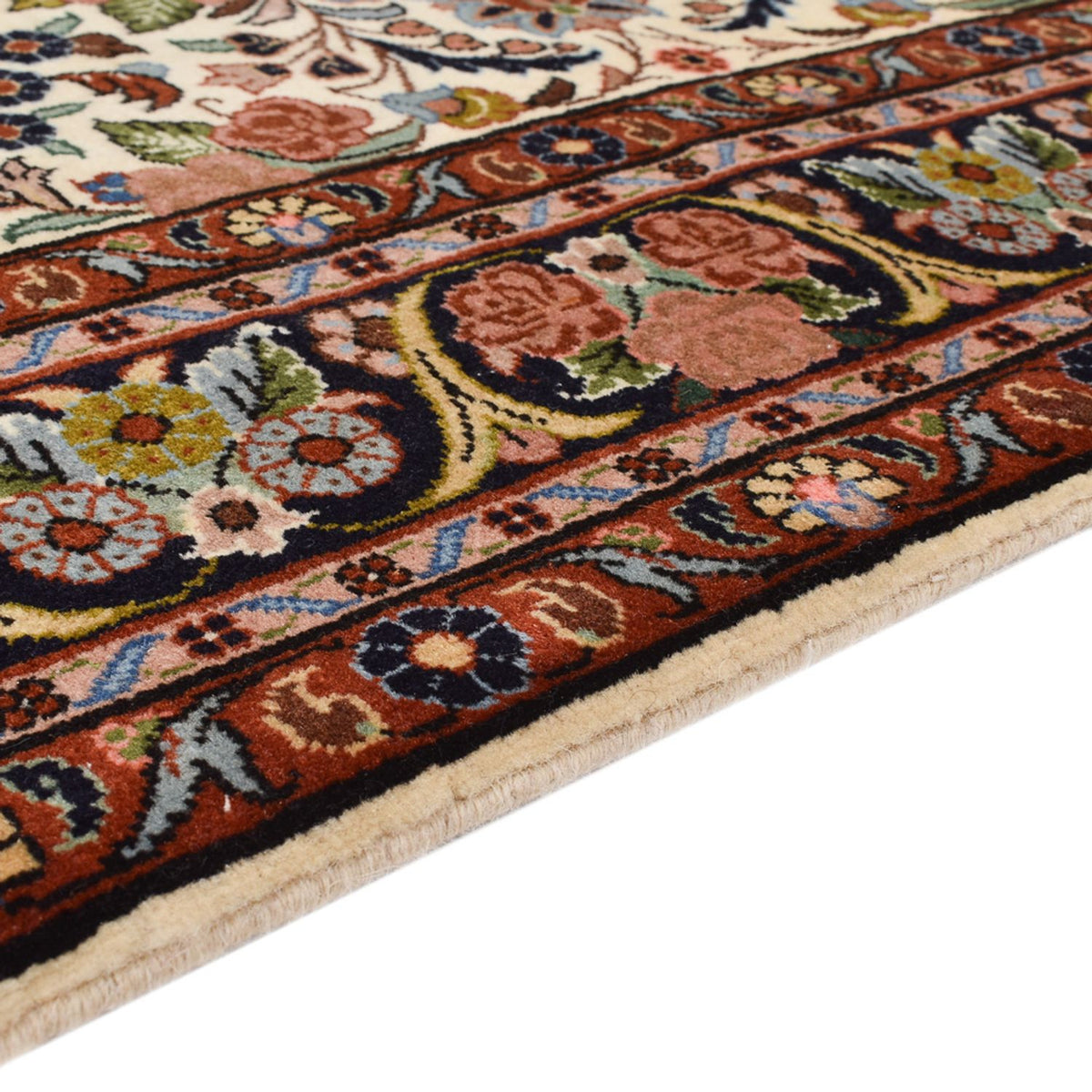 Persisk tæppe - Bijar - 206 x 137 cm - creme