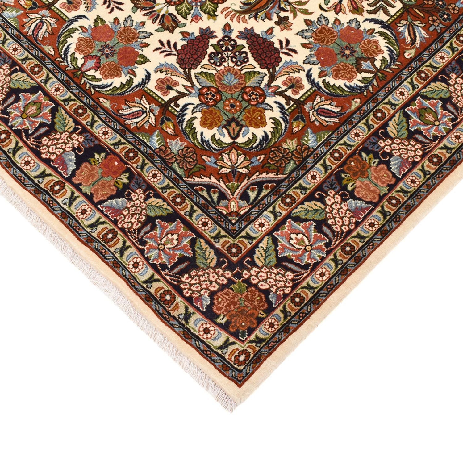 Persisk tæppe - Bijar - 210 x 140 cm - lys beige