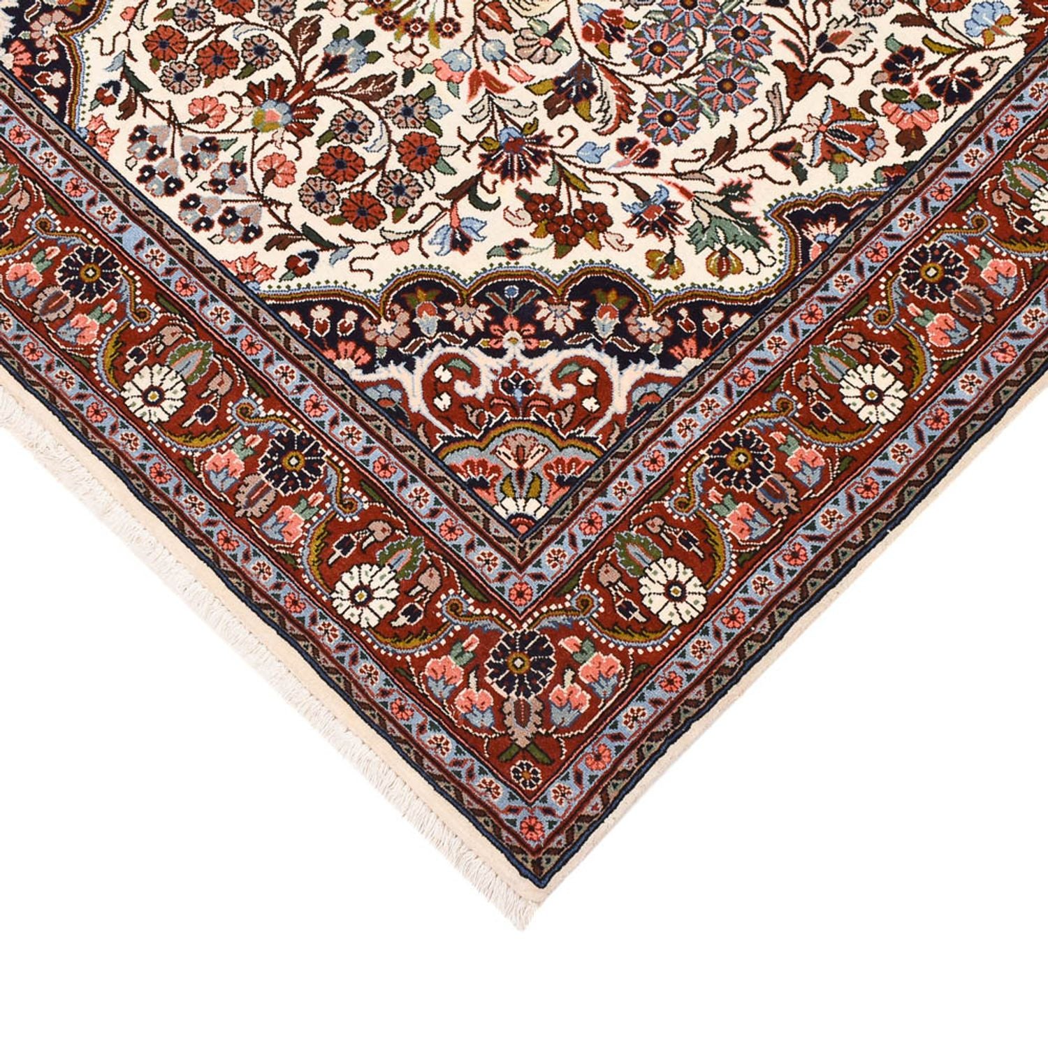 Persisk tæppe - Bijar - 215 x 137 cm - creme