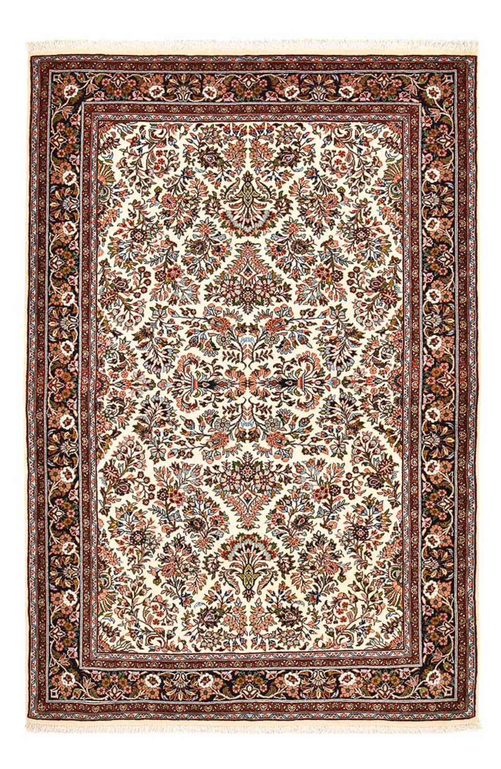 Persisk tæppe - Bijar - 213 x 135 cm - creme