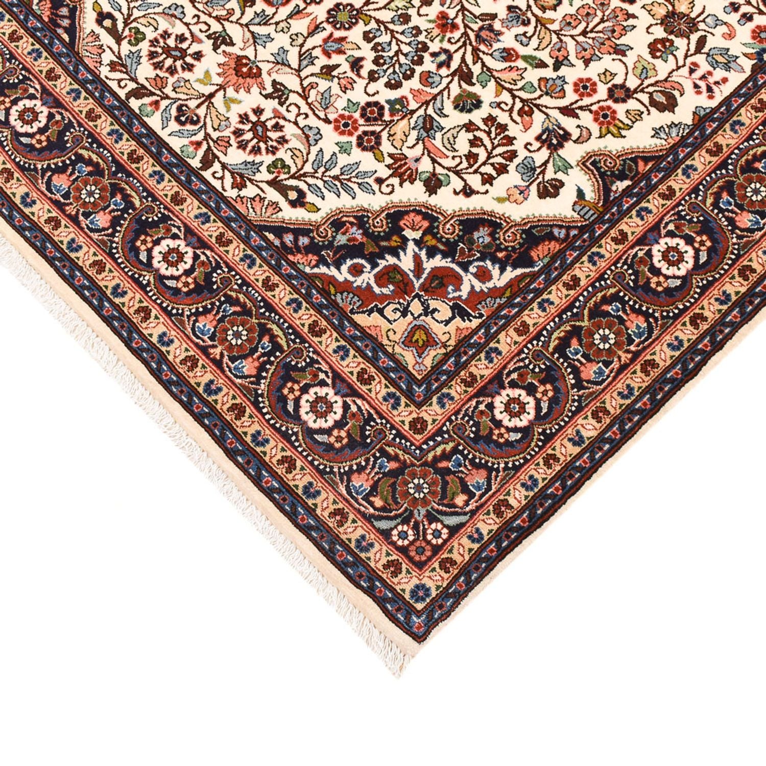 Persisk tæppe - Bijar - 215 x 137 cm - creme
