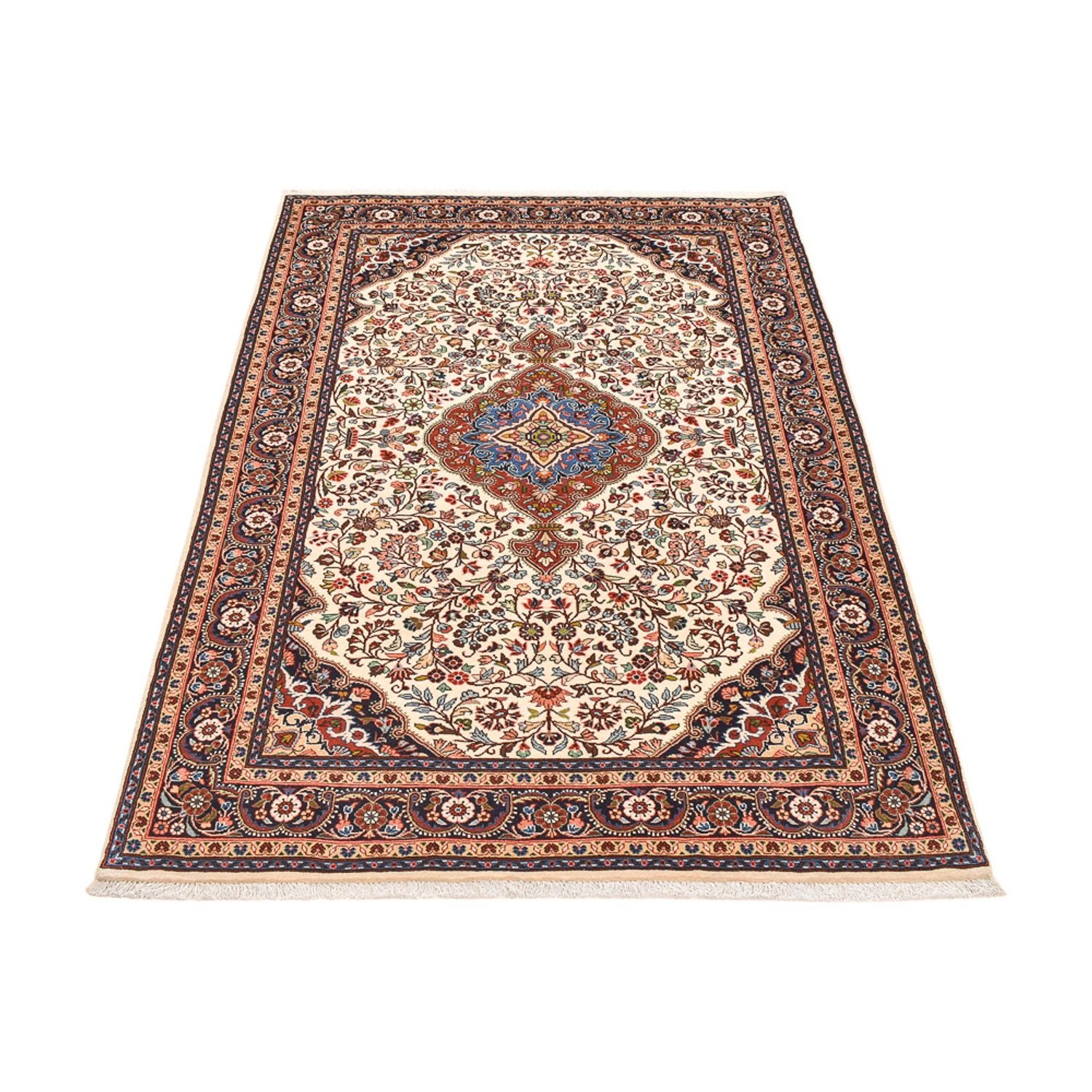 Persisk tæppe - Bijar - 215 x 137 cm - creme