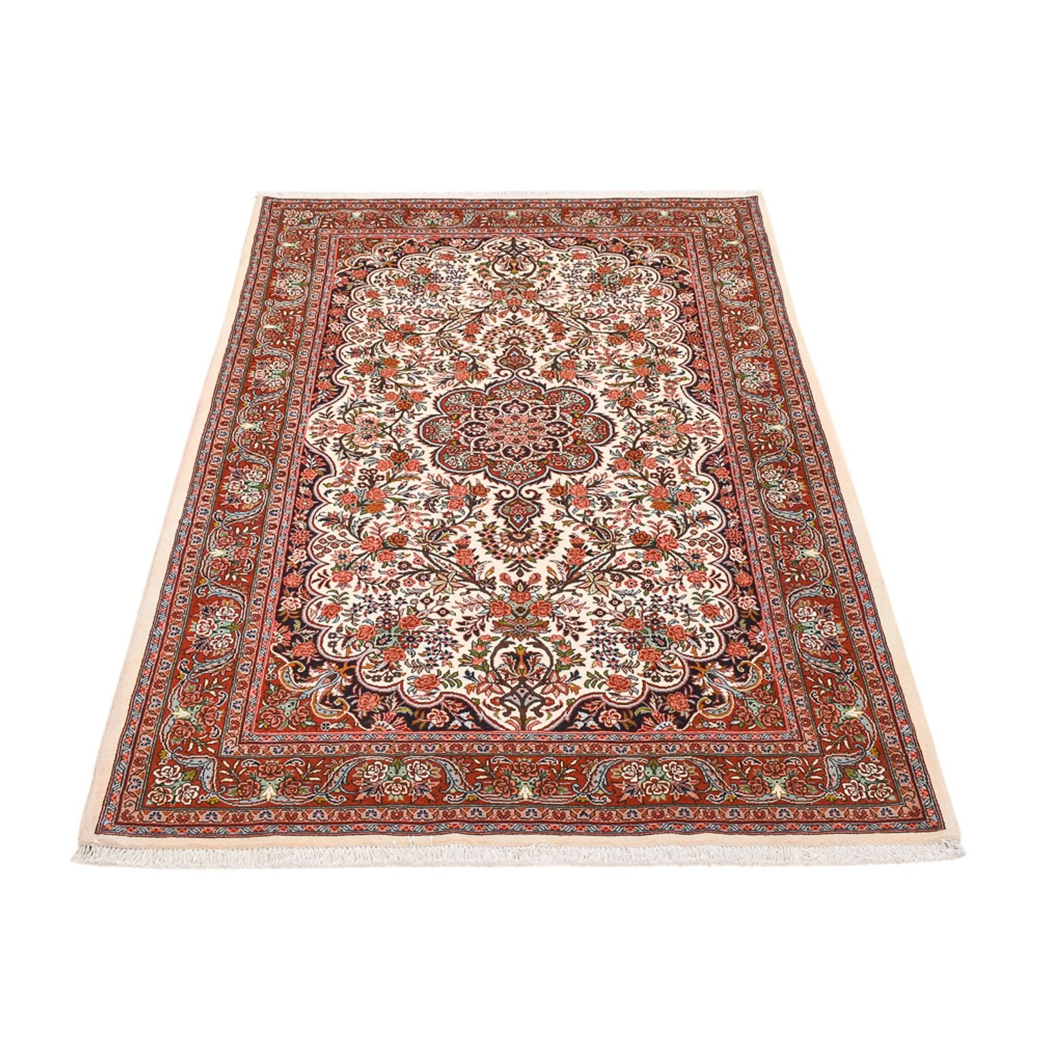 Persisk tæppe - Bijar - 208 x 137 cm - creme