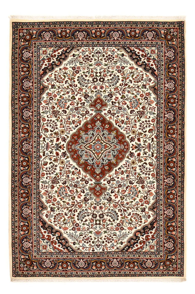 Persisk tæppe - Bijar - 214 x 140 cm - creme