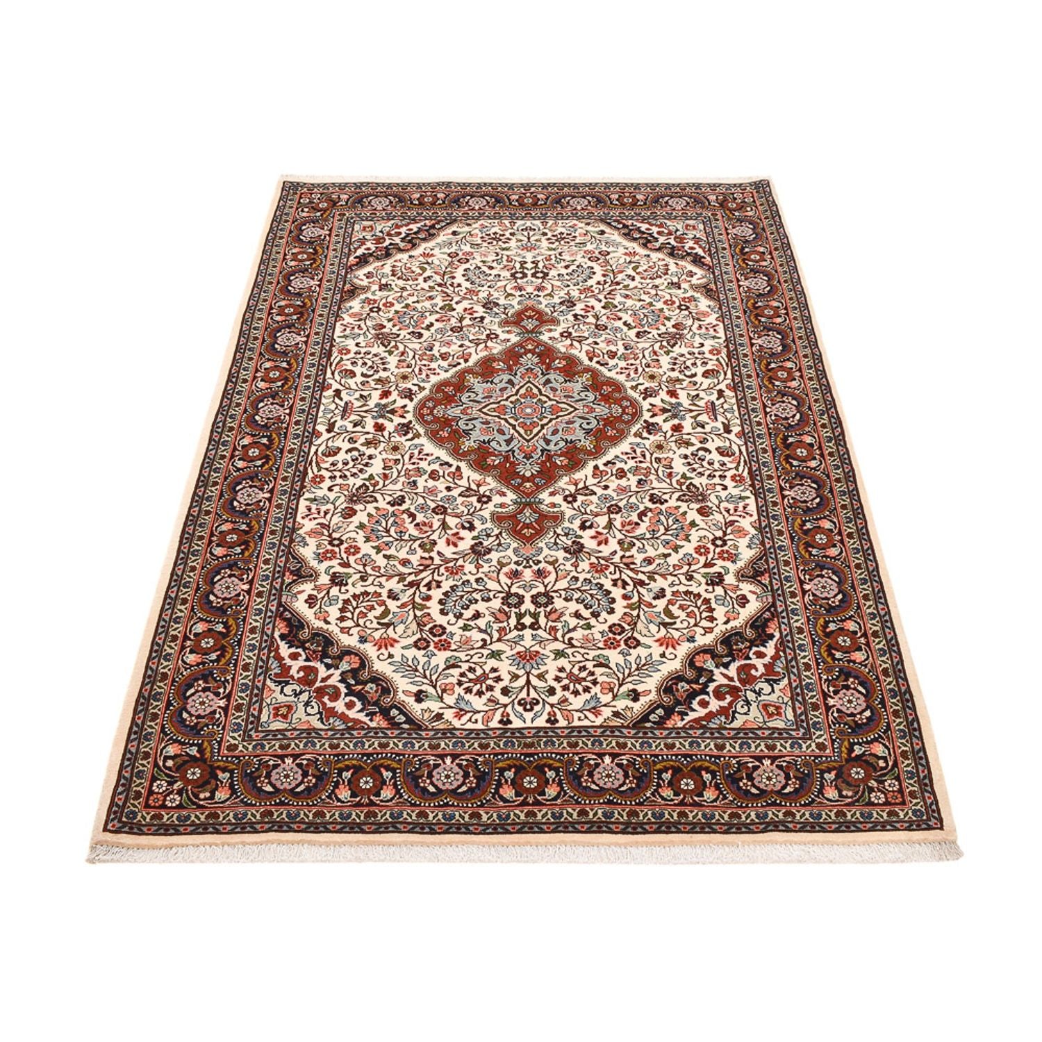 Persisk tæppe - Bijar - 214 x 140 cm - creme
