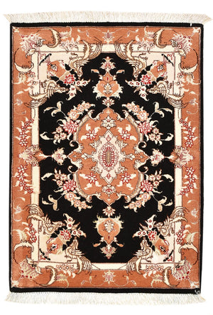 Persisk tæppe - Tabriz - Royal - 88 x 60 cm - mørkeblå