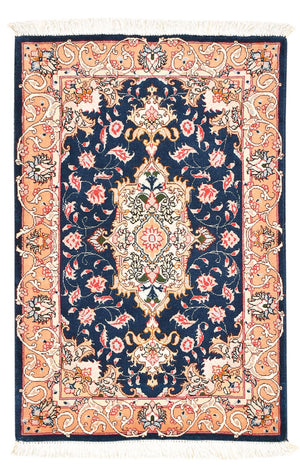 Persisk tæppe - Tabriz - Royal - 91 x 59 cm - mørkeblå