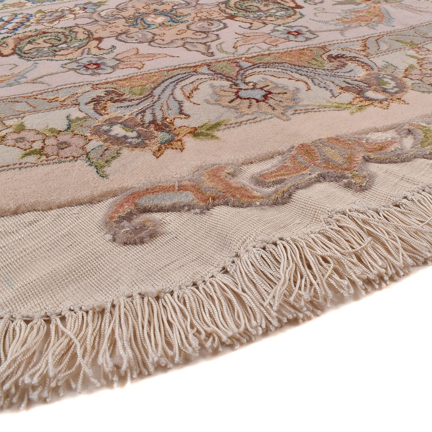 Persisk tæppe - Tabriz - Royal rundt  - 303 x 303 cm - beige
