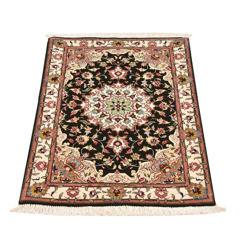 Persisk tæppe - Tabriz - Royal - 90 x 60 cm - mørkeblå