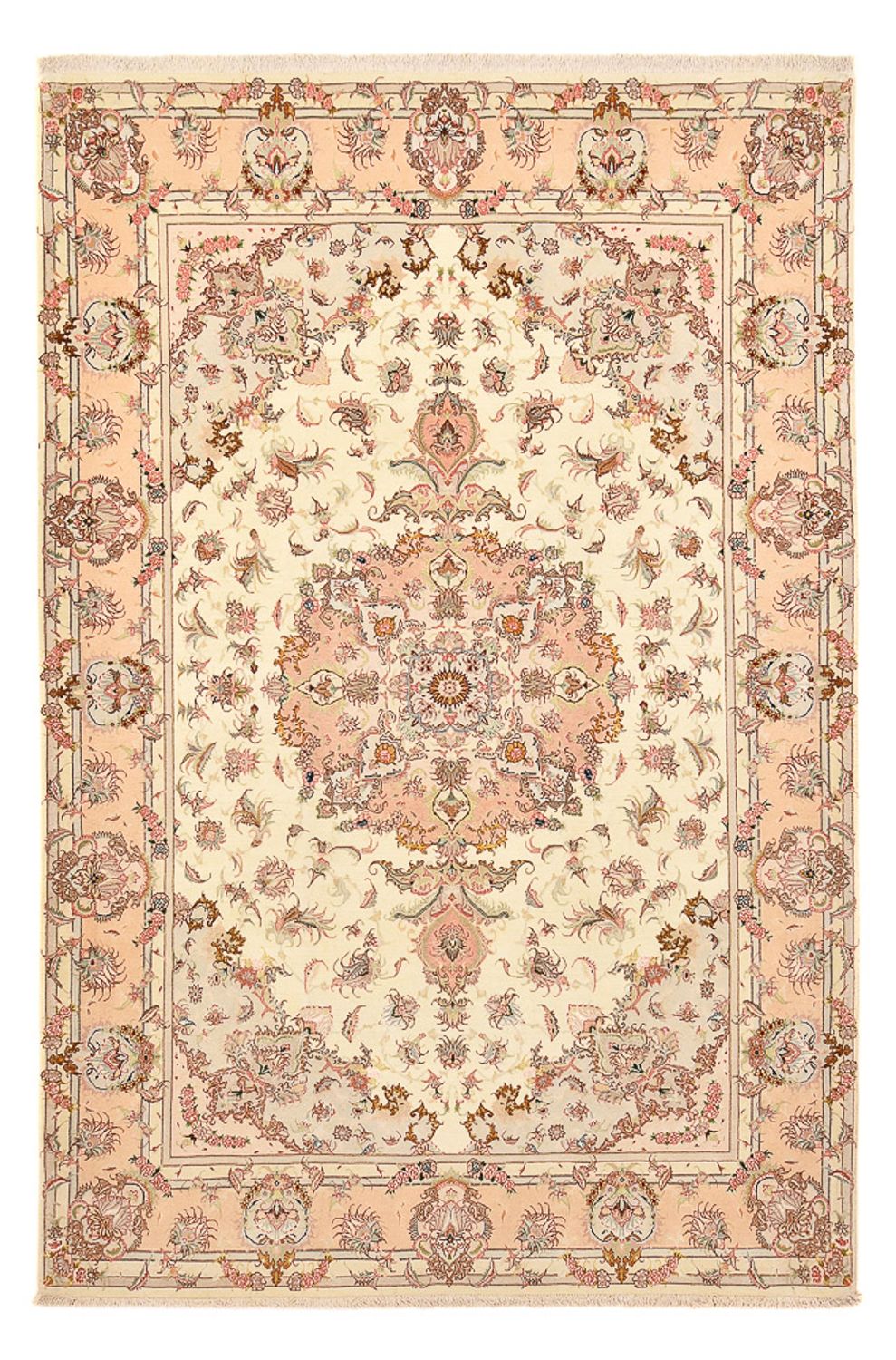 Persisk tæppe - Tabriz - Royal - 312 x 202 cm - mørk beige