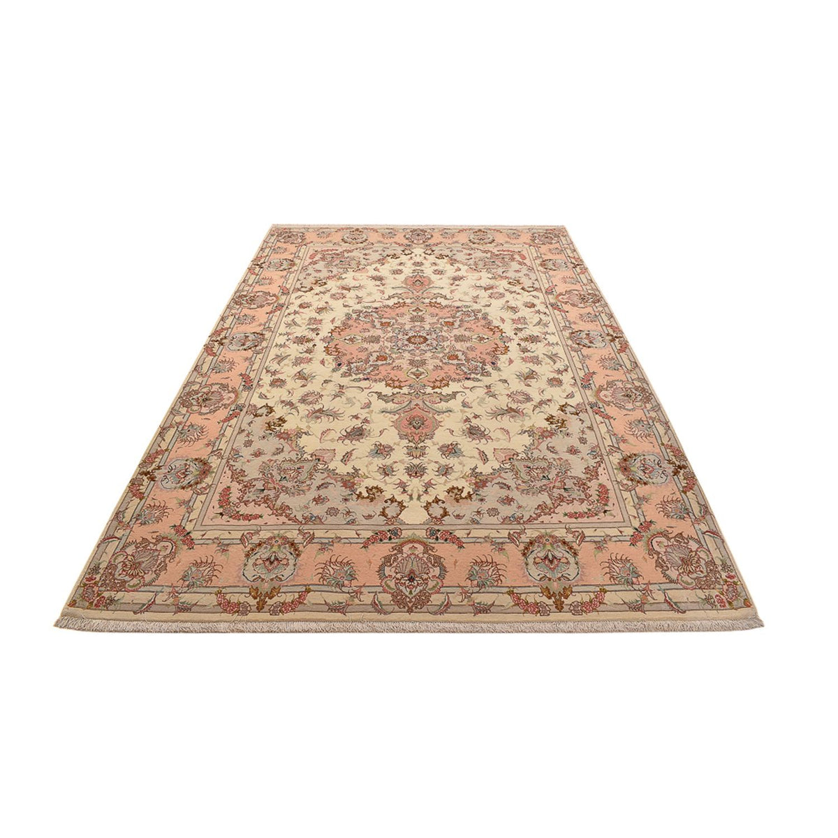 Persisk tæppe - Tabriz - Royal - 312 x 202 cm - mørk beige