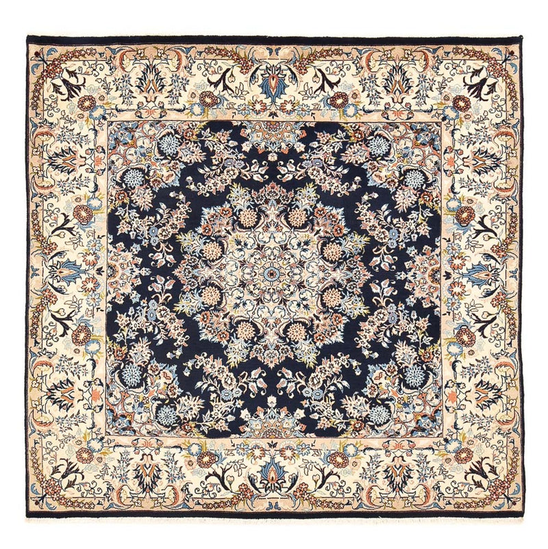 Persisk tæppe - Classic firkantet  - 200 x 198 cm - mørkeblå