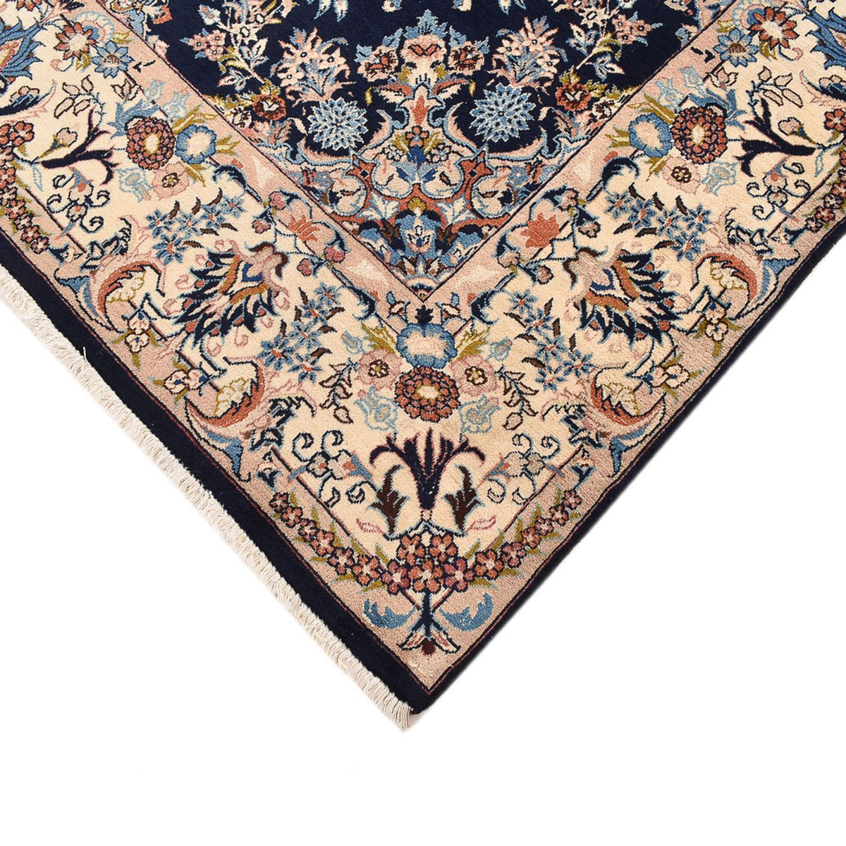 Persisk tæppe - Classic firkantet  - 200 x 198 cm - mørkeblå