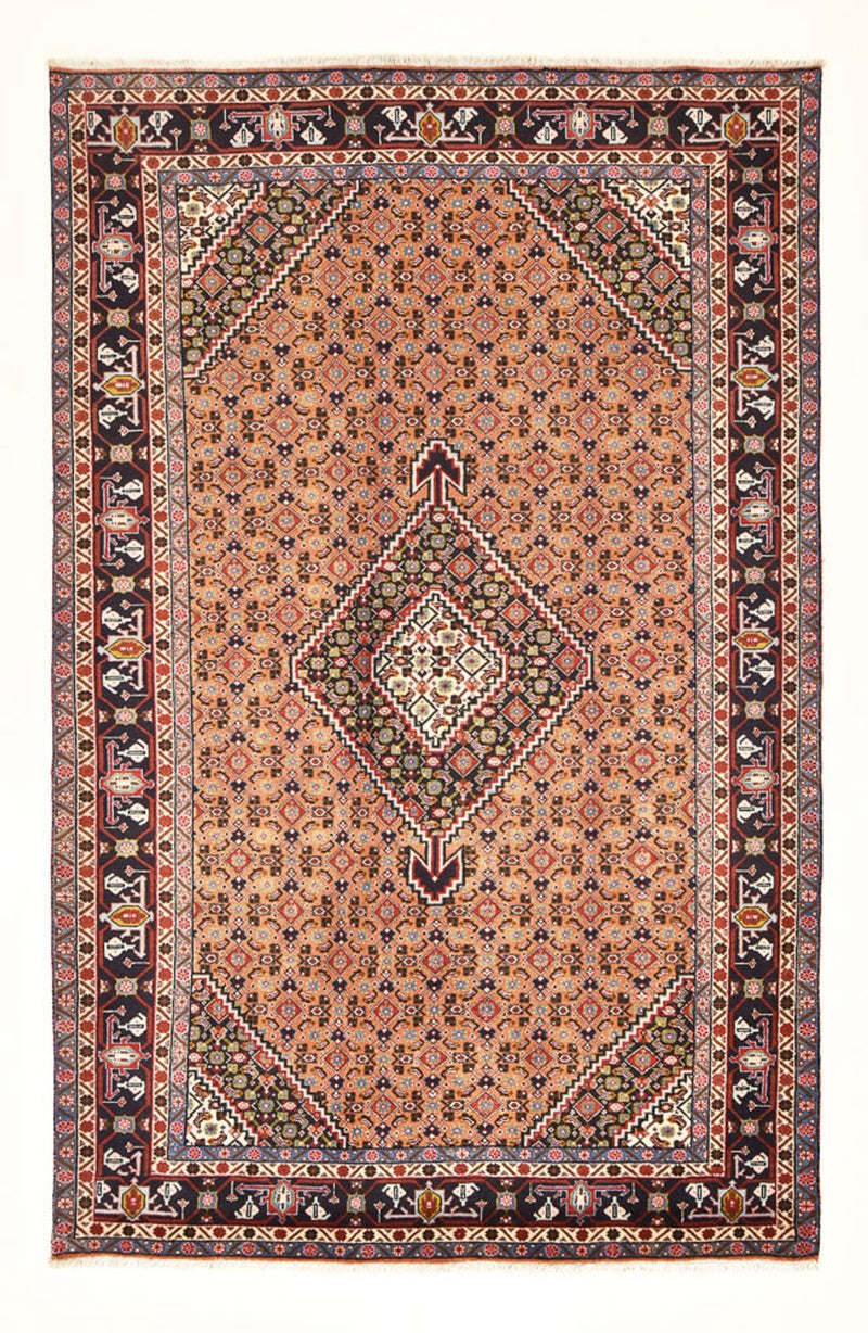 Persisk tæppe - Nomadisk - 300 x 195 cm - lysrød