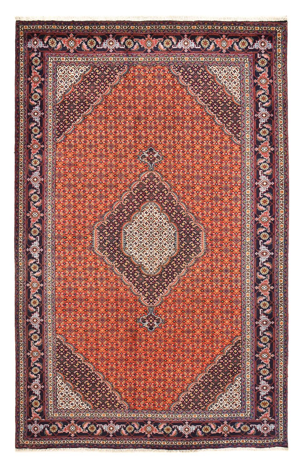 Persisk tæppe - Nomadisk - 300 x 199 cm - orange