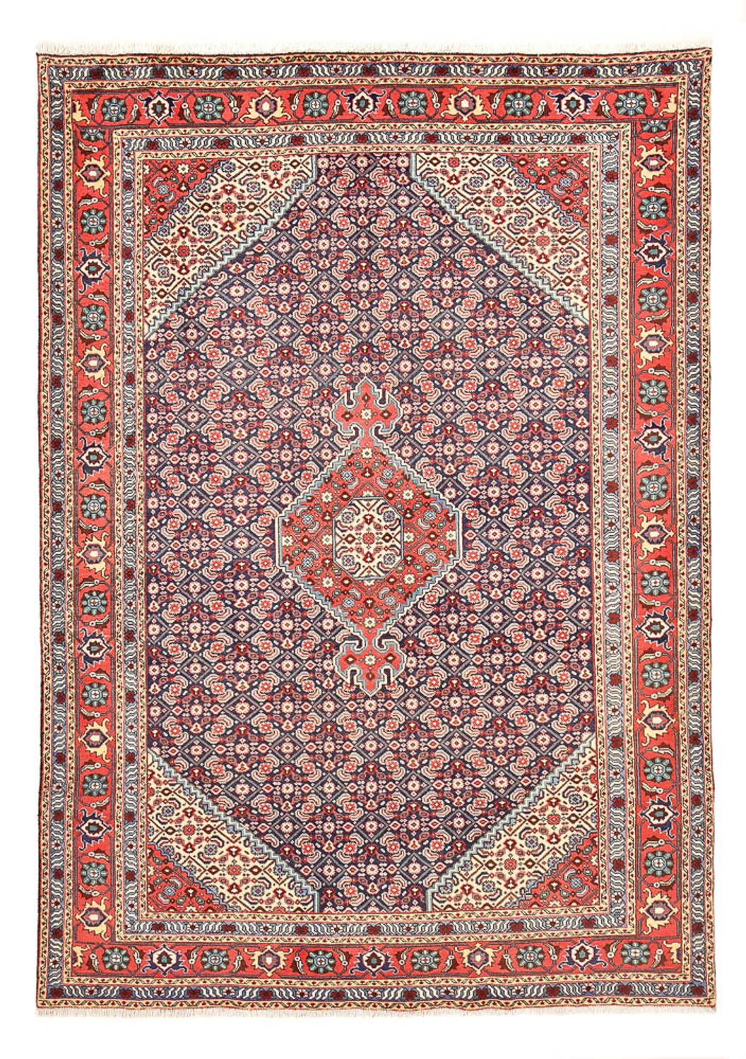 Persisk tæppe - Nomadisk - 287 x 196 cm - bordeaux rød