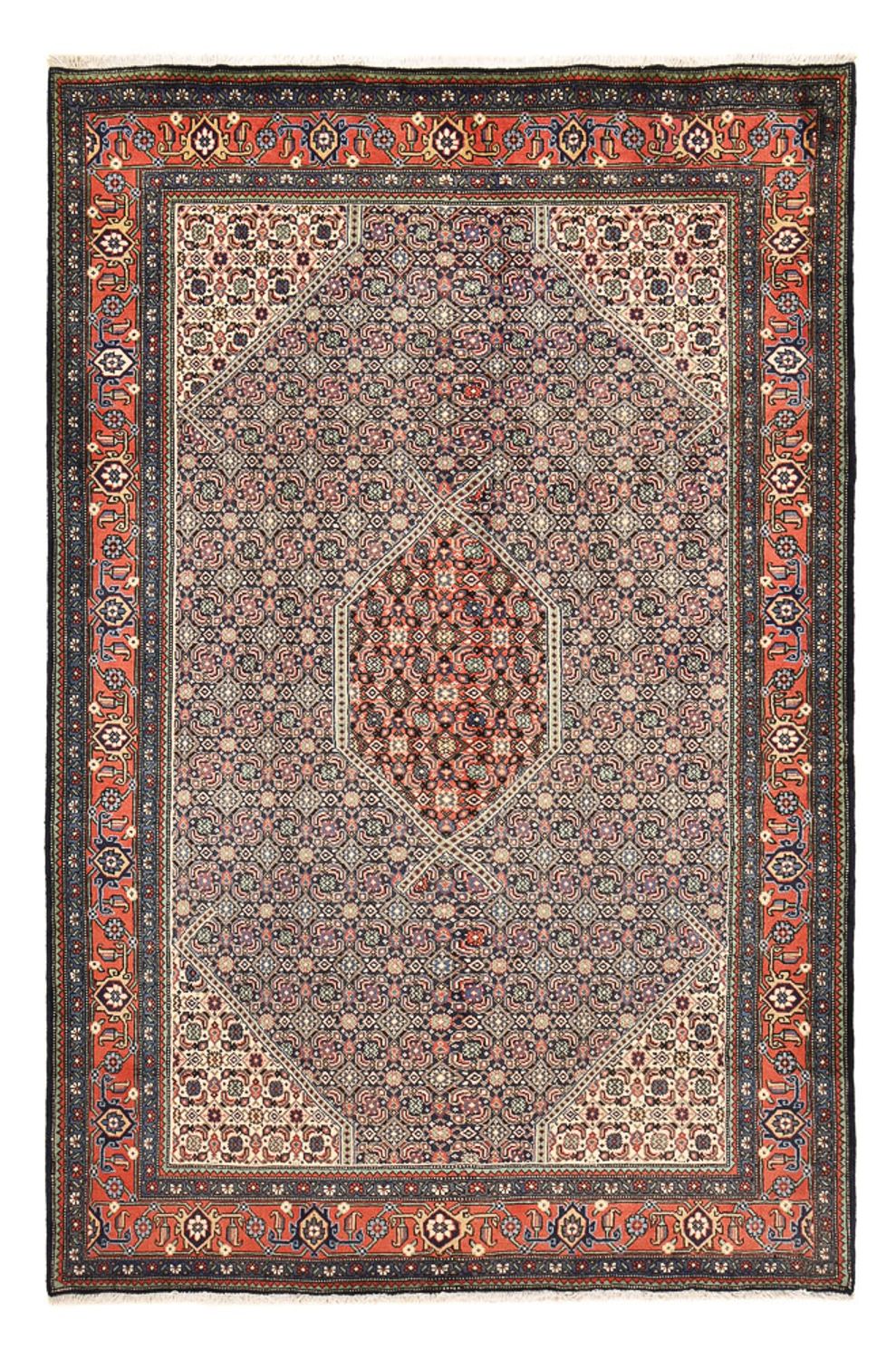 Persisk tæppe - Nomadisk - 298 x 195 cm - mørk beige