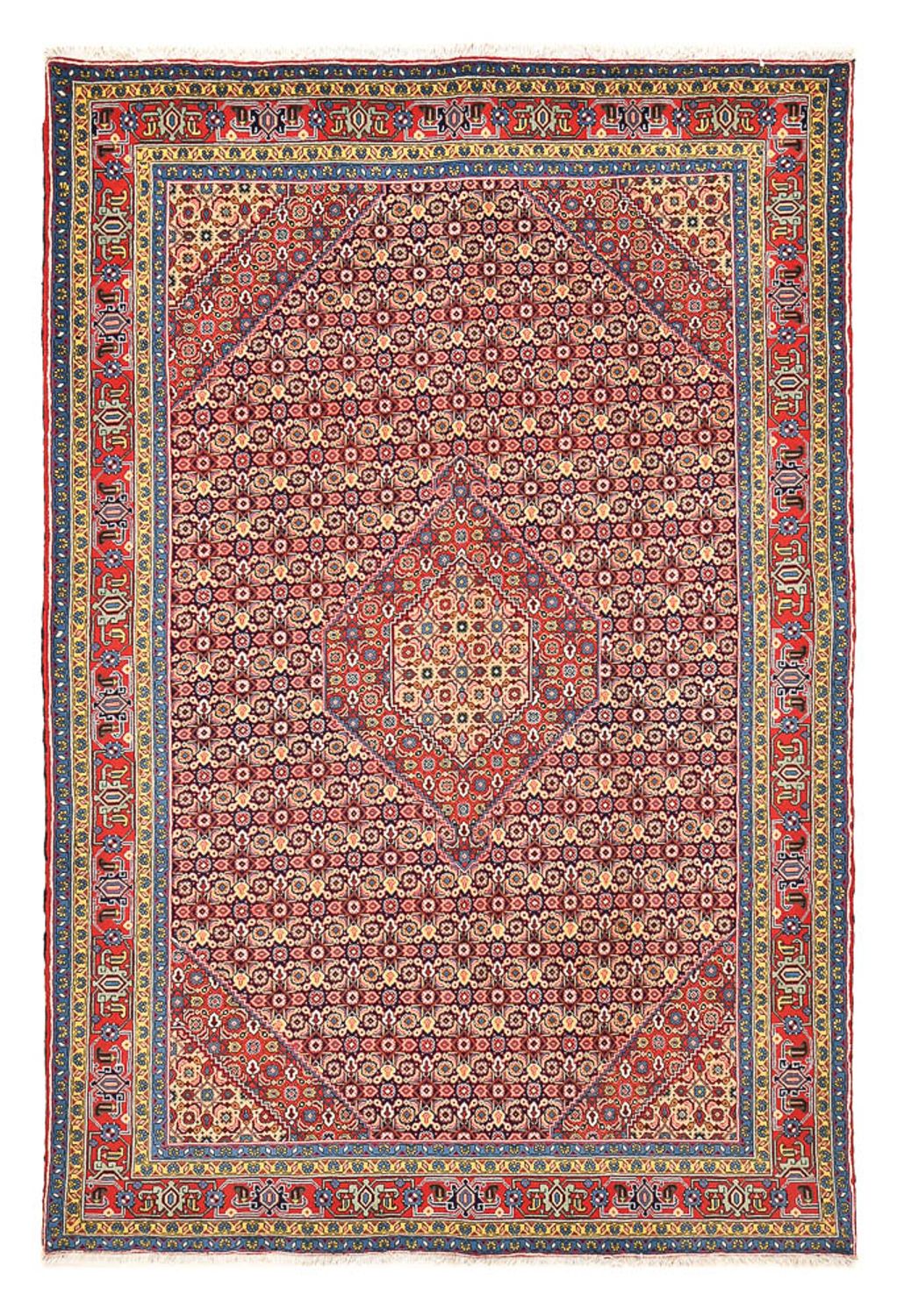 Persisk tæppe - Nomadisk - 302 x 200 cm - lysrød