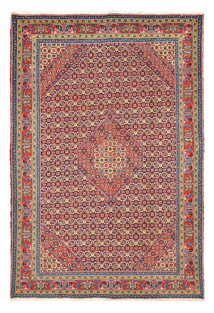 Persisk tæppe - Nomadisk - 302 x 200 cm - lysrød