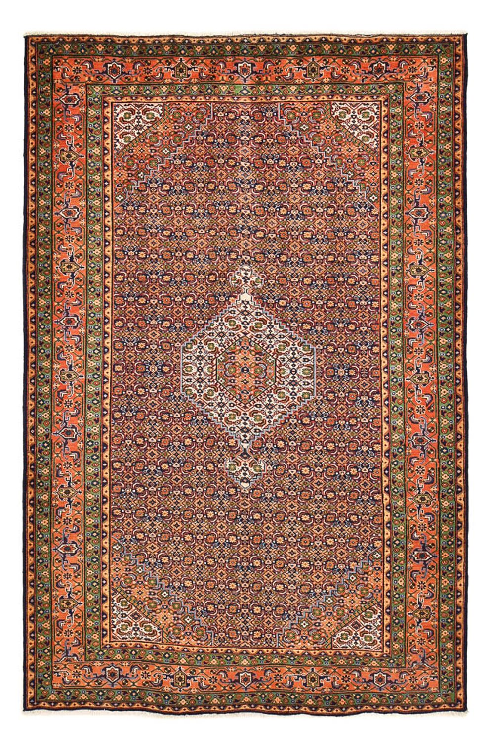Persisk tæppe - Nomadisk - 307 x 210 cm - mørk beige
