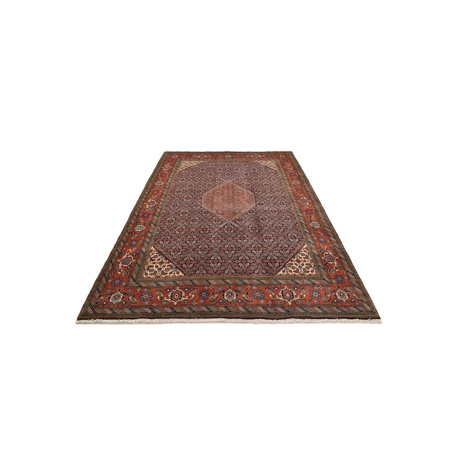 Persisk tæppe - Nomadisk - 293 x 197 cm - mørk beige