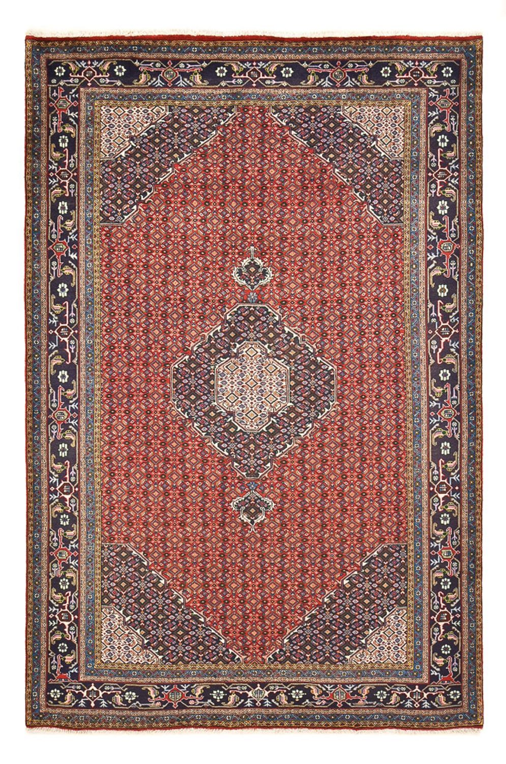 Persisk tæppe - Nomadisk - 287 x 192 cm - bordeaux rød