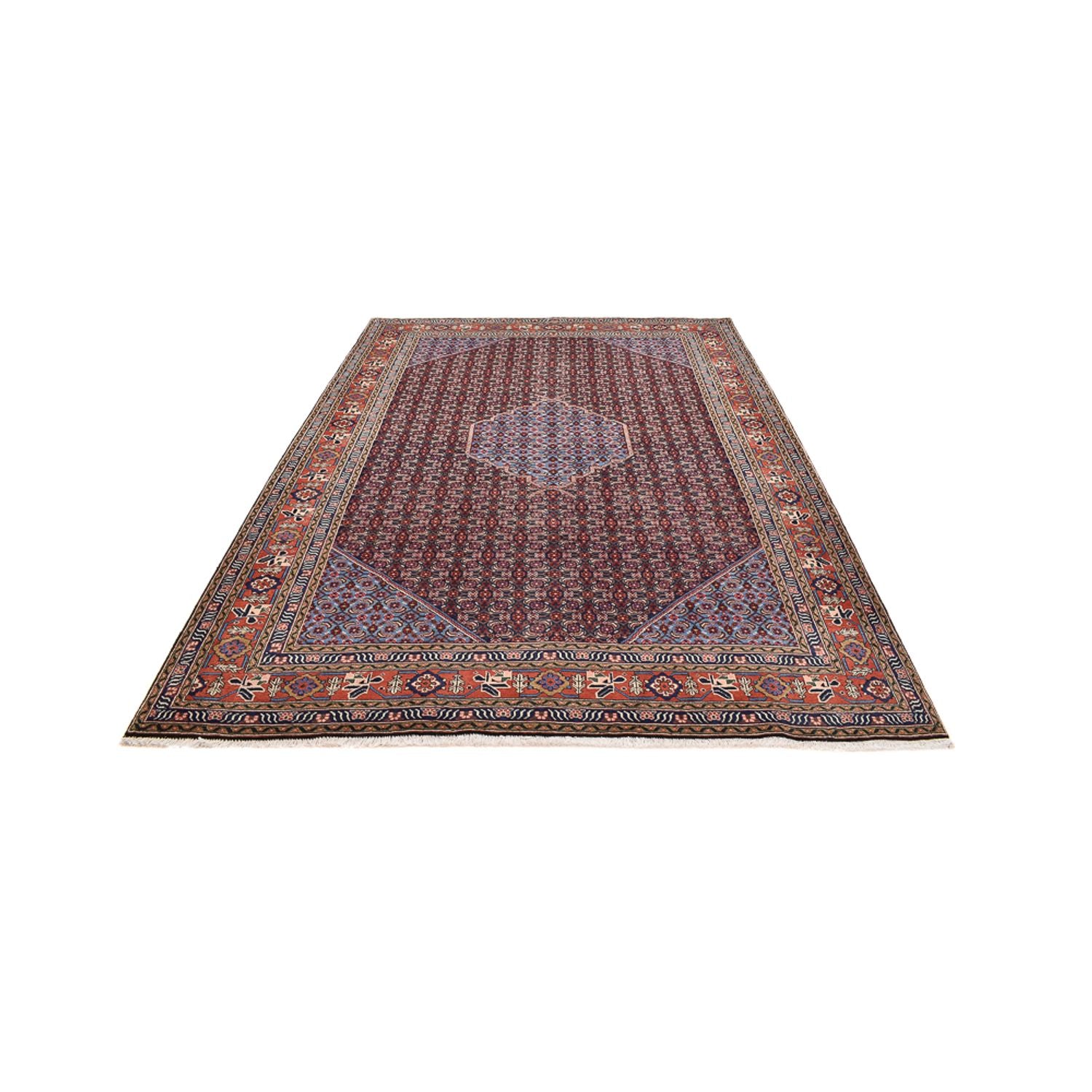 Persisk tæppe - Nomadisk - 293 x 221 cm - mørk beige
