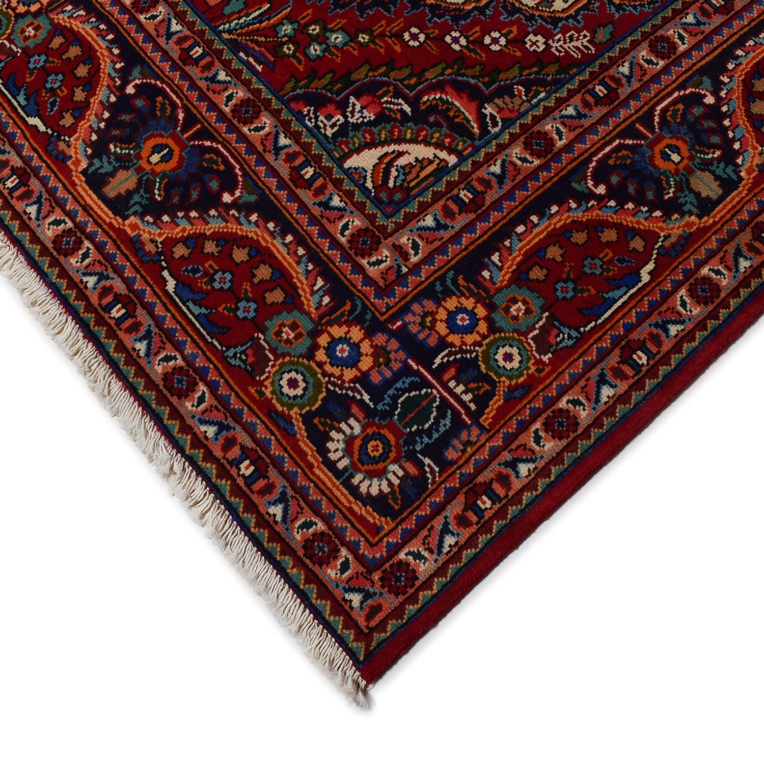 Persisk tæppe - Nomadisk - 300 x 204 cm - mørkerød