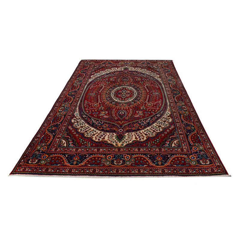 Persisk tæppe - Nomadisk - 300 x 204 cm - mørkerød