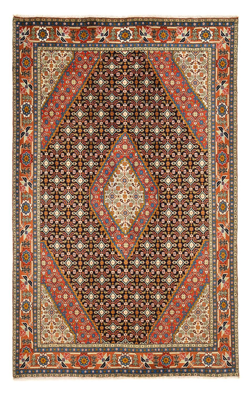 Persisk tæppe - Tabriz - 302 x 197 cm - mørk beige
