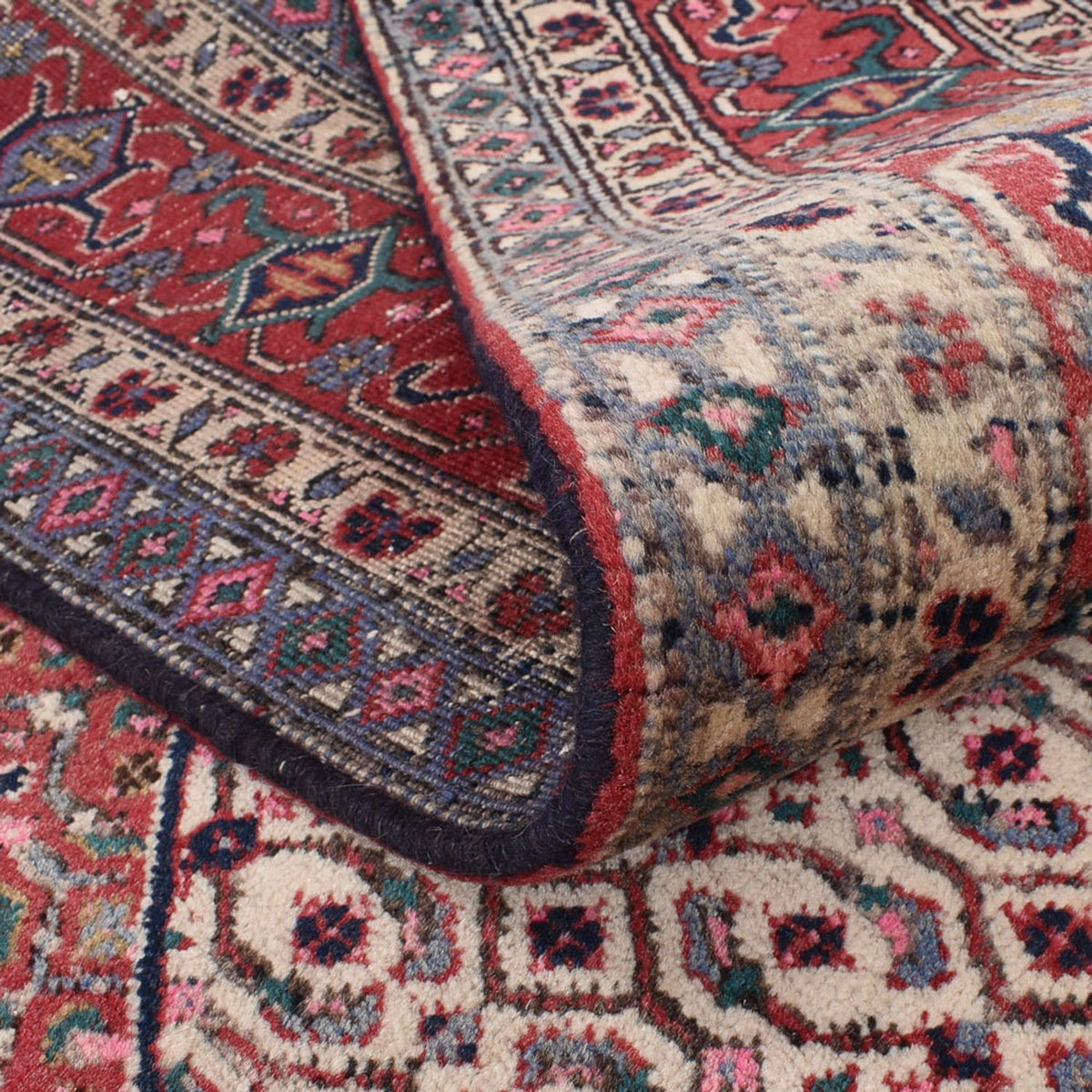 Persisk tæppe - Nomadisk - 304 x 199 cm - bordeaux rød