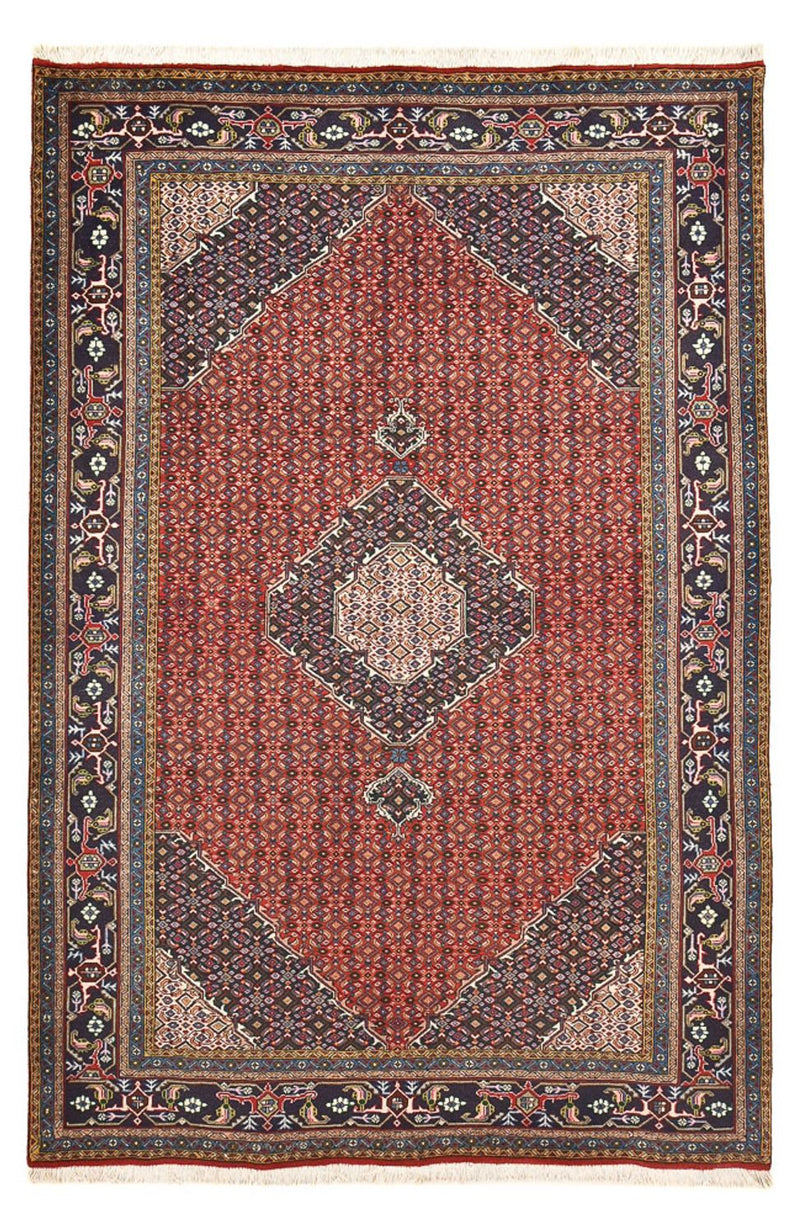Persisk tæppe - Nomadisk - 288 x 191 cm - mørkerød