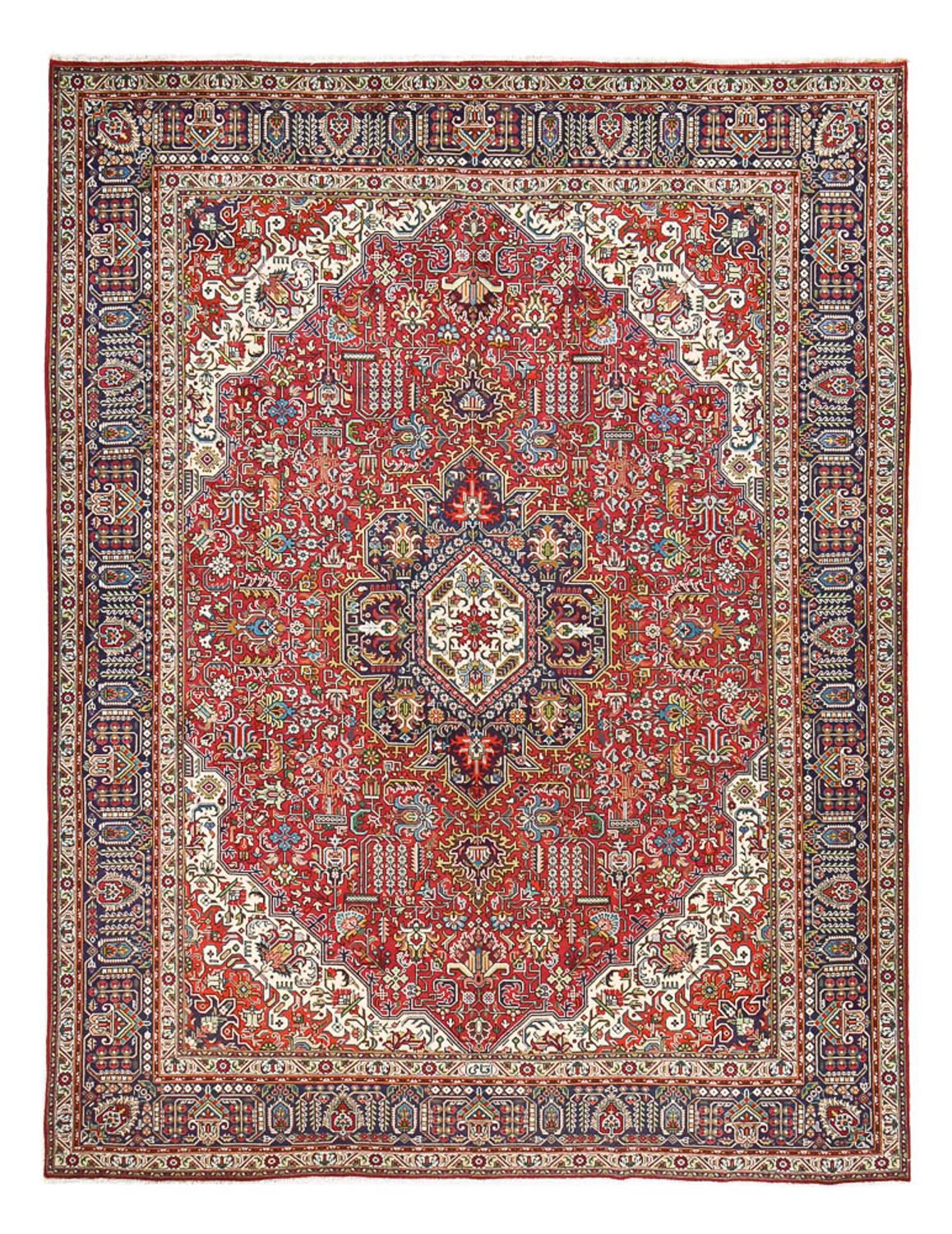 Persisk tæppe - Tabriz - Royal - 394 x 300 cm - rød