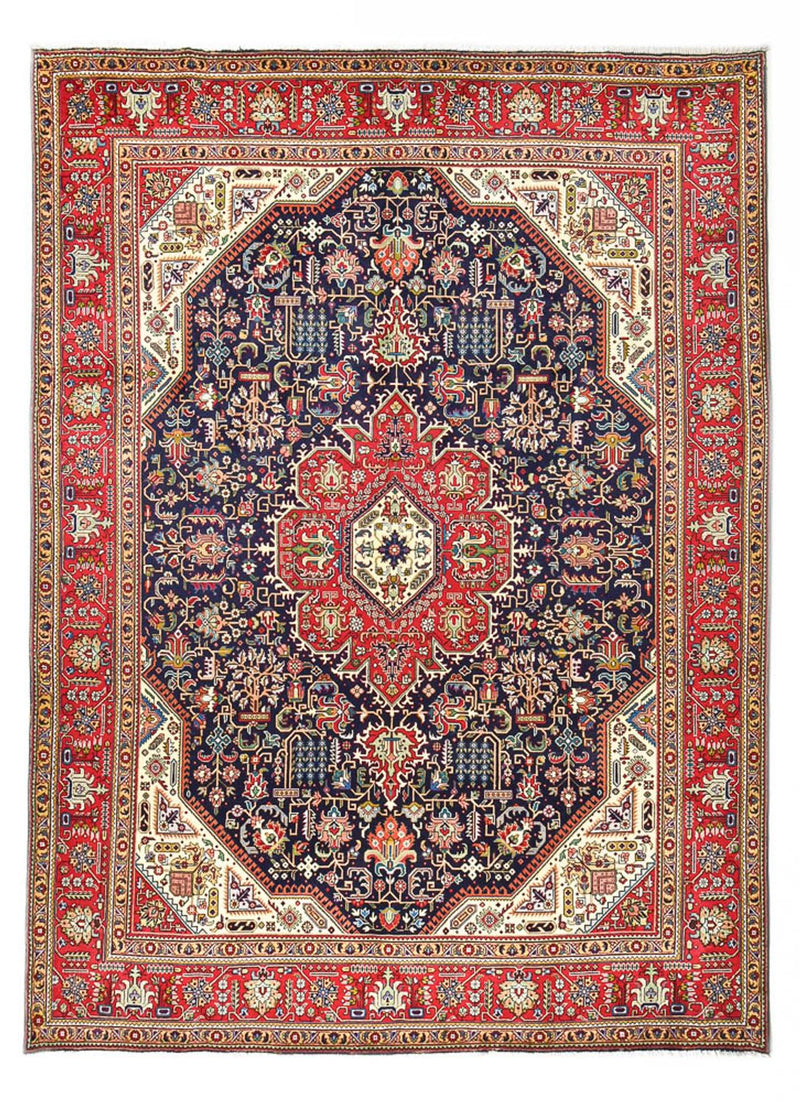 Persisk tæppe - Tabriz - Royal - 412 x 303 cm - mørkeblå