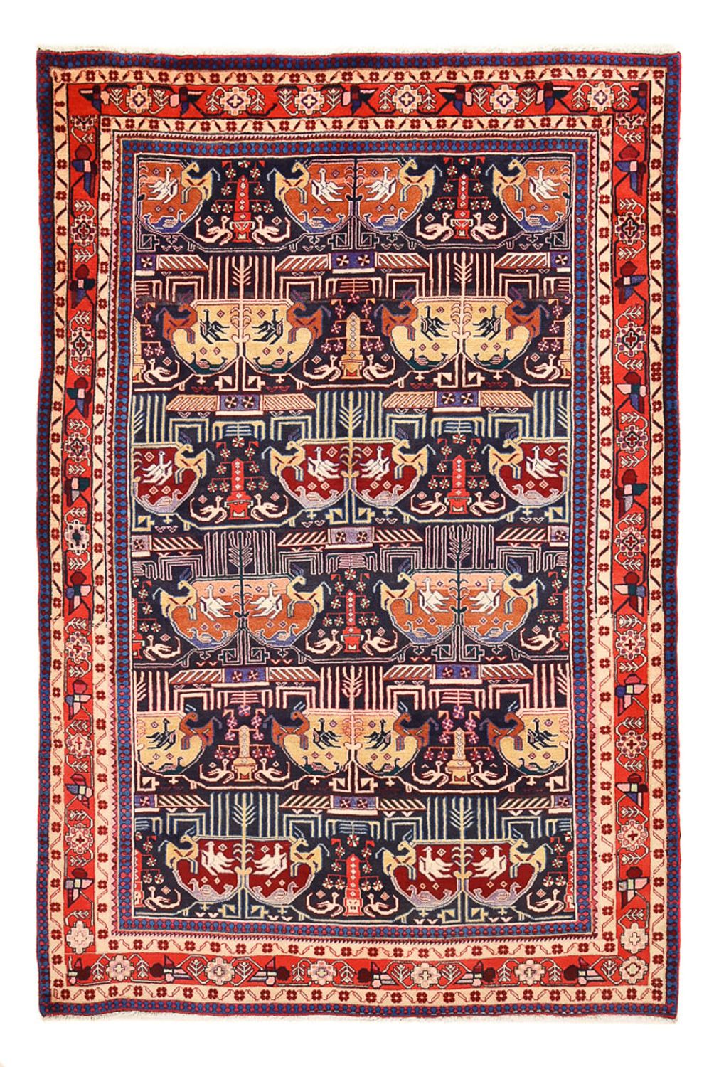 Persisk tæppe - Nomadisk - 289 x 199 cm - flerfarvet