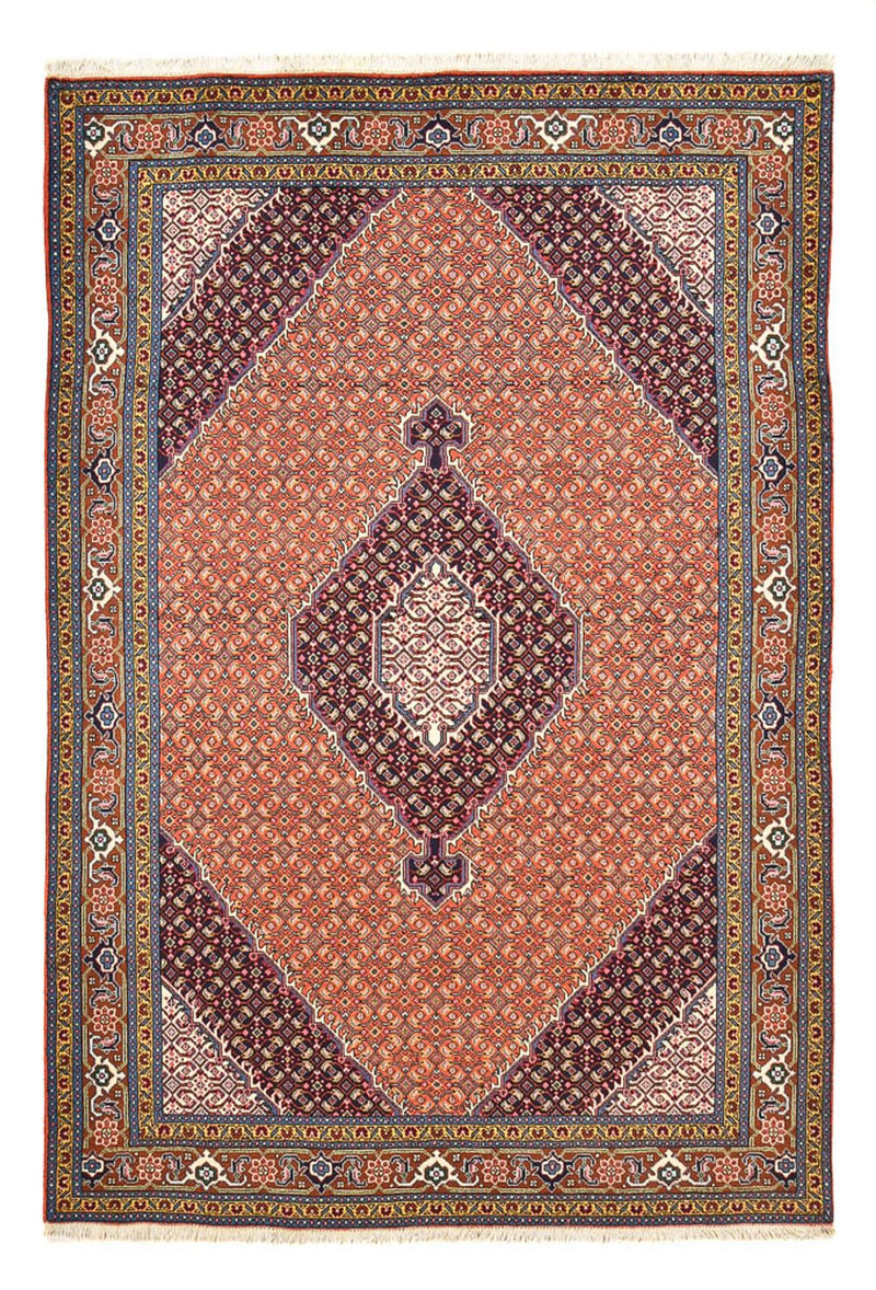 Persisk tæppe - Nomadisk - 288 x 200 cm - lysrød