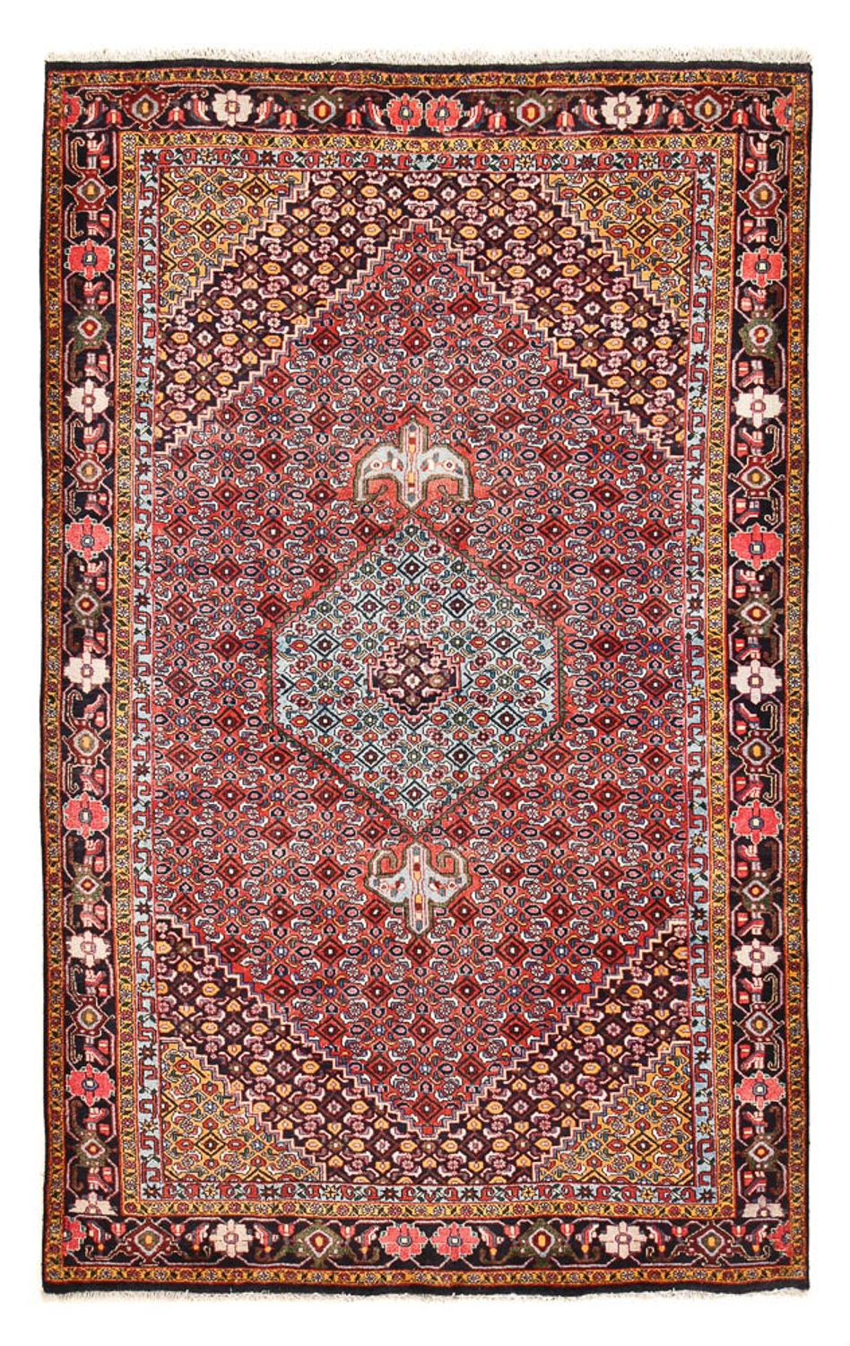 Persisk tæppe - Nomadisk - 305 x 202 cm - lysrød