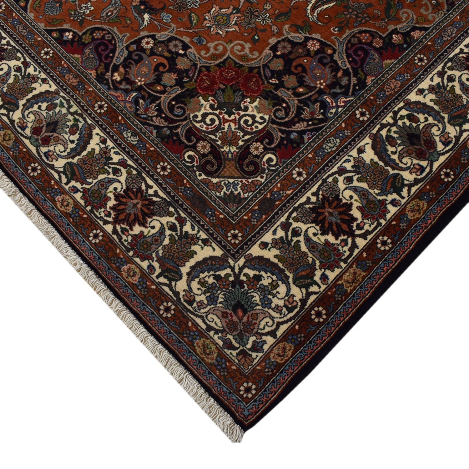 Persisk tæppe - Nomadisk - 303 x 206 cm - mørkerød